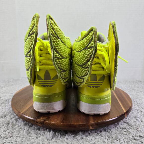 Adidas JS Jeremy Scott Mesh Wings 2.0 Neon Green High Top Sneaker Mens 11 M20654 - Picture 2 of 16